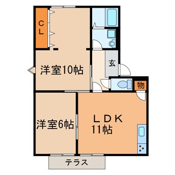 間取図 ファミール岩成