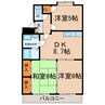 エクセル寄京 3DKの間取り