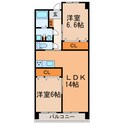 ウィンザーK＆Y（稲口町）の間取図