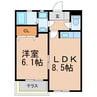 サブリティTH 1LDKの間取り