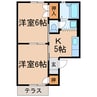ファミール稲垣 2Kの間取り