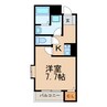 エクセル（大和通） 1Kの間取り