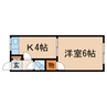 大森荘 1Kの間取り
