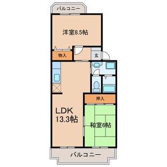 間取図 メゾン福谷Ⅱ