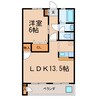 大東山ビル 1LDKの間取り