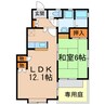 ドエル中新 1LDKの間取り