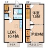 Village 2LDKの間取り