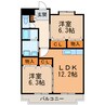 サンシャイン松河 2LDKの間取り