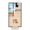 グレースⅡ 1Rの間取り
