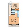 レスポワールⅢ 1LDKの間取り
