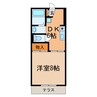 リバーサイドキャッスル 1DKの間取り