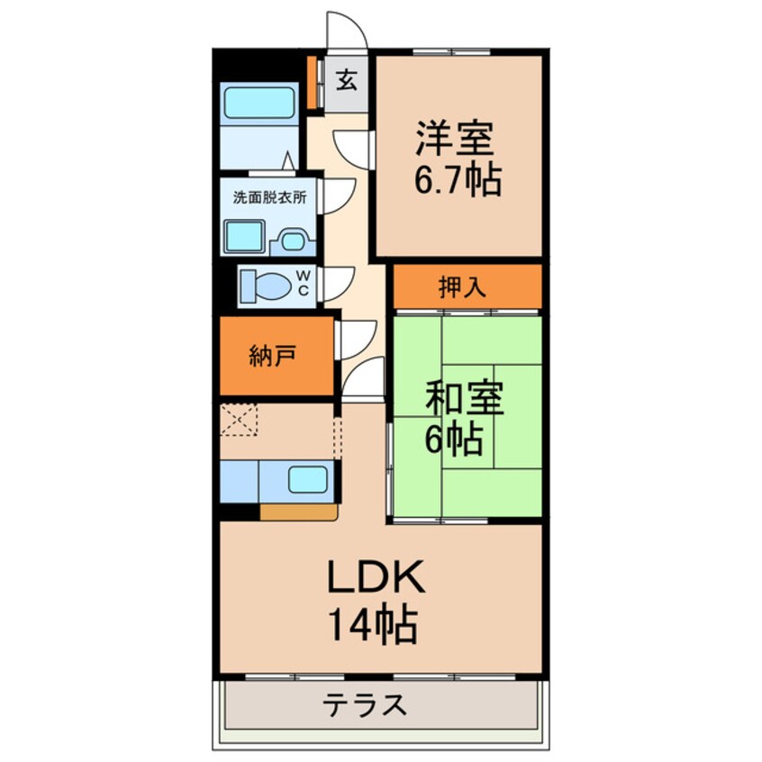 間取図 グランルーテシア