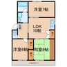 ハイツ五反田（林島町３） 3LDKの間取り