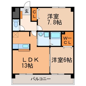 間取図 パークサイドＫ2