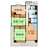 HAKUBIレジデンス 3LDKの間取り