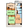 HAKUBIレジデンス 3LDKの間取り