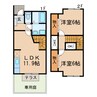 パルクさくら 2LDKの間取り