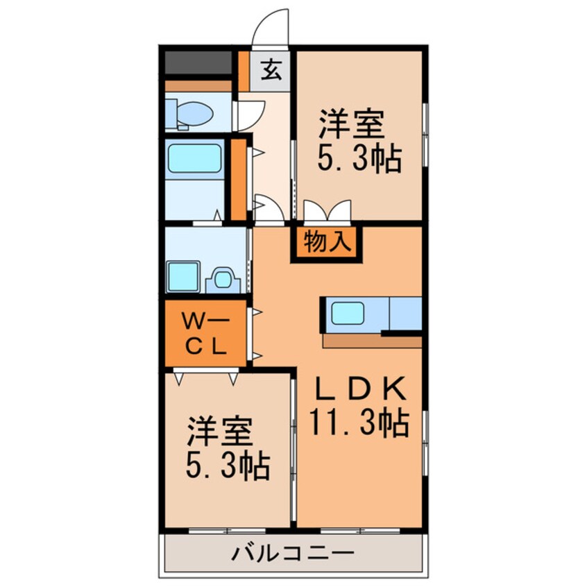 間取図 グリーンコートＦＫ