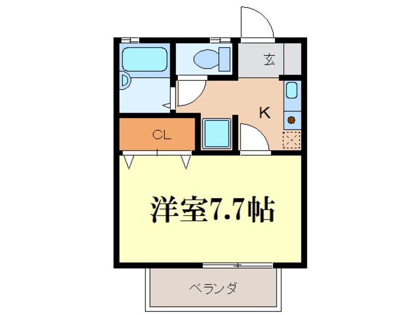 間取図 カーサ中央