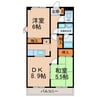 Residence Enfinity M1 2DKの間取り