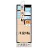 ランドマークK 1Rの間取り