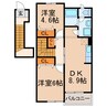 ラフィネ諏訪 2LDKの間取り
