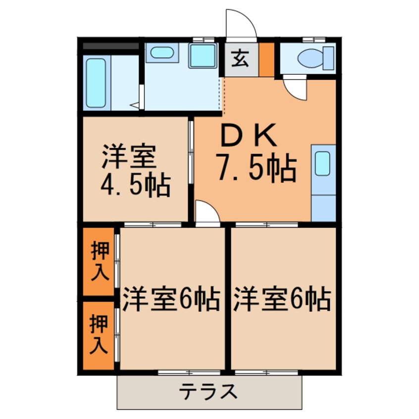 間取図 シティハイツ小野