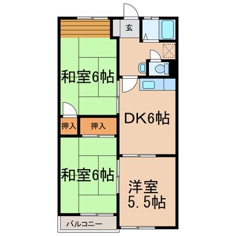 間取図 コーポ吉川