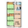 コーポ吉川 3DKの間取り