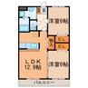 エクセレントN 2LDKの間取り