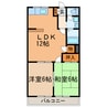 リリーハイム（高山町） 2LDKの間取り