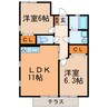 ソフィア八田 2LDKの間取り