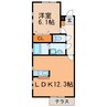 エクレール 1LDKの間取り