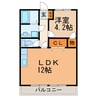 アーバンハイム上条 1LDKの間取り