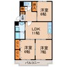 パークサイド　カワセ 3LDKの間取り