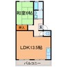 六軒屋農住団地　みゆきコーポ 1LDKの間取り