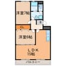 セゾンきさらぎ 2LDKの間取り