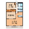 フェイブル 2LDKの間取り