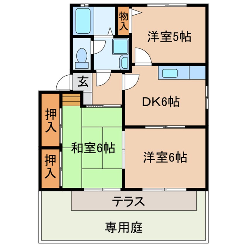 間取図 アイワコーポ・八光