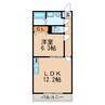 AUGUSTA 1LDKの間取り