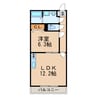 AUGUSTA 1LDKの間取り