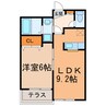 メッセージⅡ 1LDKの間取り