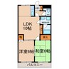 フローリィアン 2LDKの間取り
