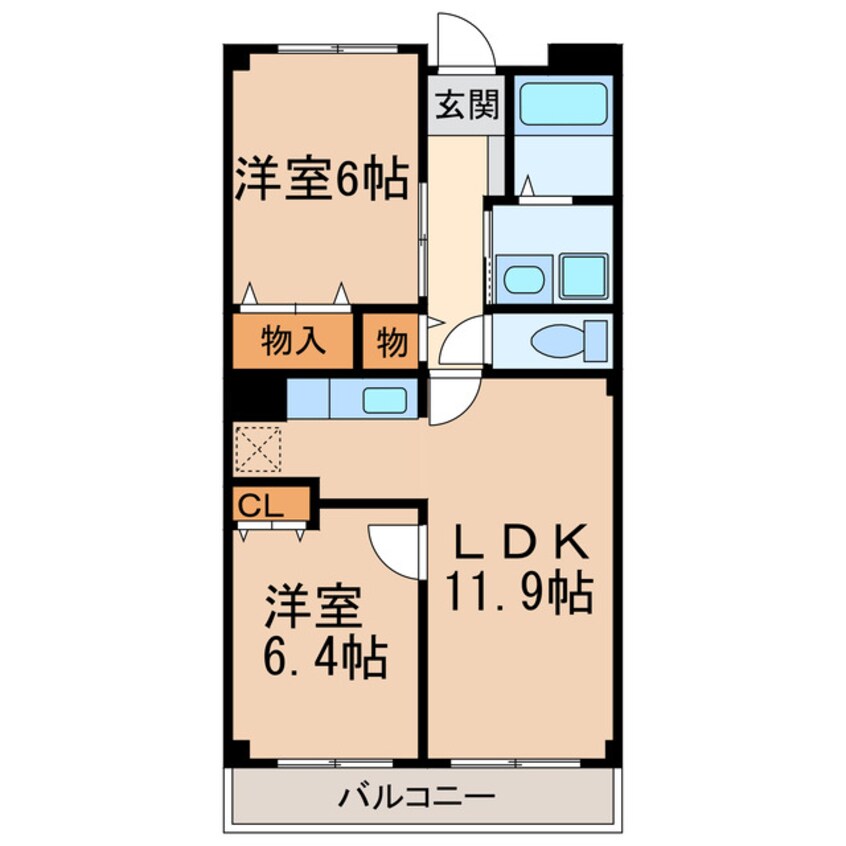 間取図 スカイコート　Ⅰ・Ⅱ