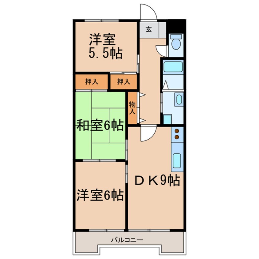 間取図 エスポワール池花