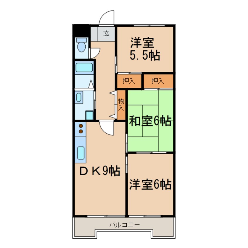 間取図 エスポワール池花