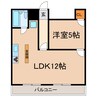 高蔵寺ビル 1LDKの間取り