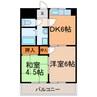 コーポ八田 2DKの間取り
