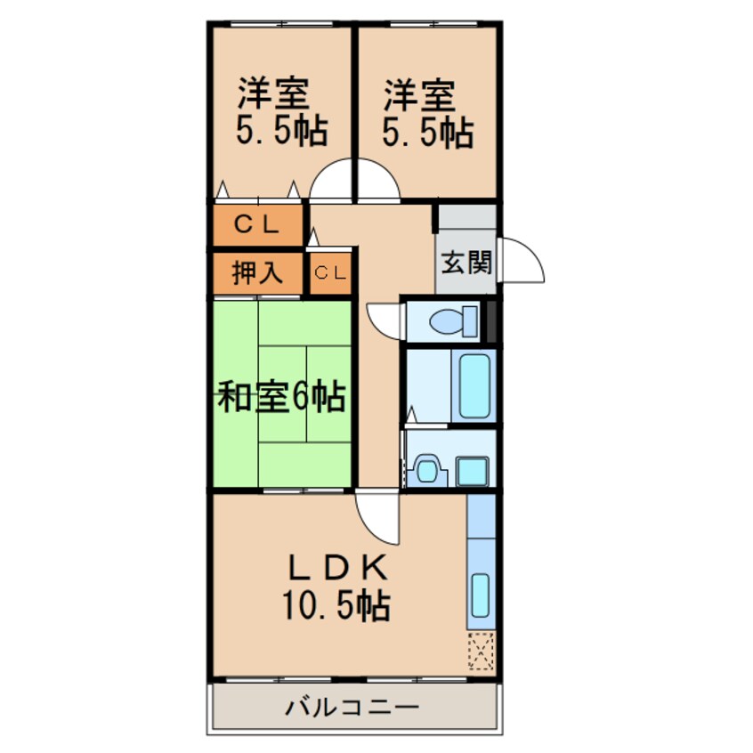 間取図 エスポワール五反田