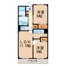 タツミ 2LDKの間取り